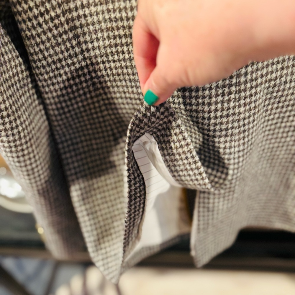 J. Crew Rhodes Puppytooth Blazer 100% Wool - Picture 14 of 15